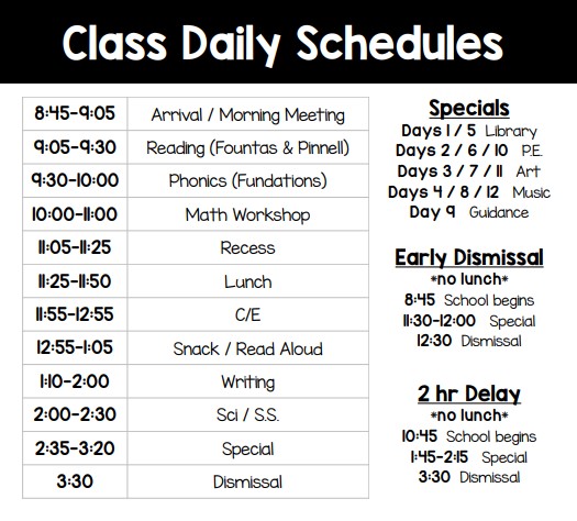 Class Schedule